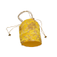Elegant Handmade Yellow Cotton Potli Bag with Beadwork